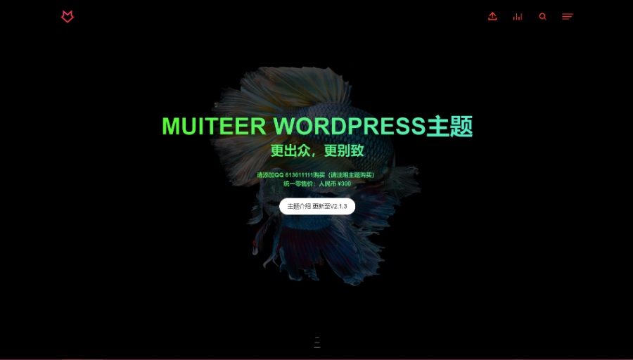 WordPress作品展示主题Muiteer（更新至最新V2.2.4）