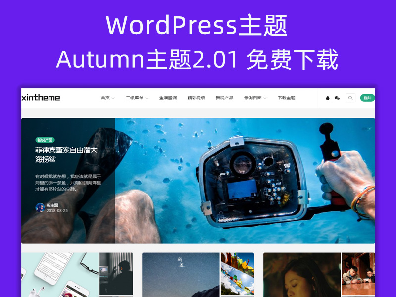 WordPress 的Autumn主题3.0免费下载